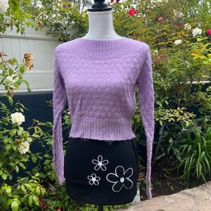 Delia’s purple glitter sweater